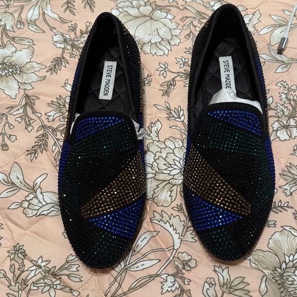 Steve Madden Multicolor Beaded Loafers - Picture 1 of 3